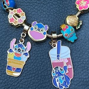Stitch Charm Bracelet- Goldfilled